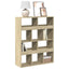 bogreol 100x33x125,5 cm konstrueret træ sonoma-eg