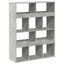 bogreol 100x33x125,5 cm konstrueret træ betongrå