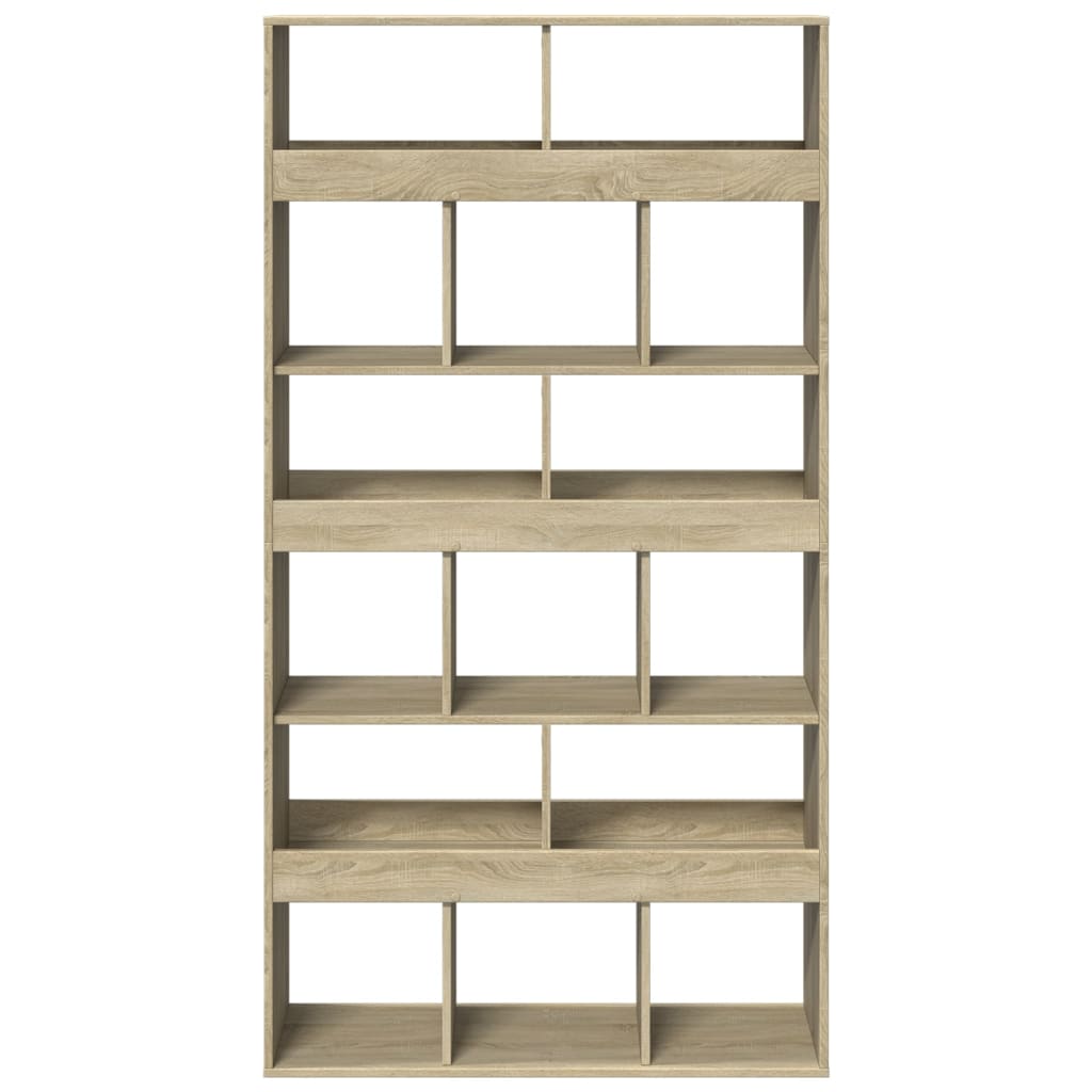 bogreol 100x33x187,5 cm konstrueret træ sonoma-eg