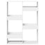 bogreol 100x33x135 cm konstrueret træ hvid