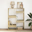 bogreol 100x33x135 cm konstrueret træ sonoma-eg