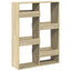 bogreol 100x33x135 cm konstrueret træ sonoma-eg
