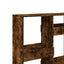 bogreol 100x33x135 cm konstrueret træ røget egetræsfarve