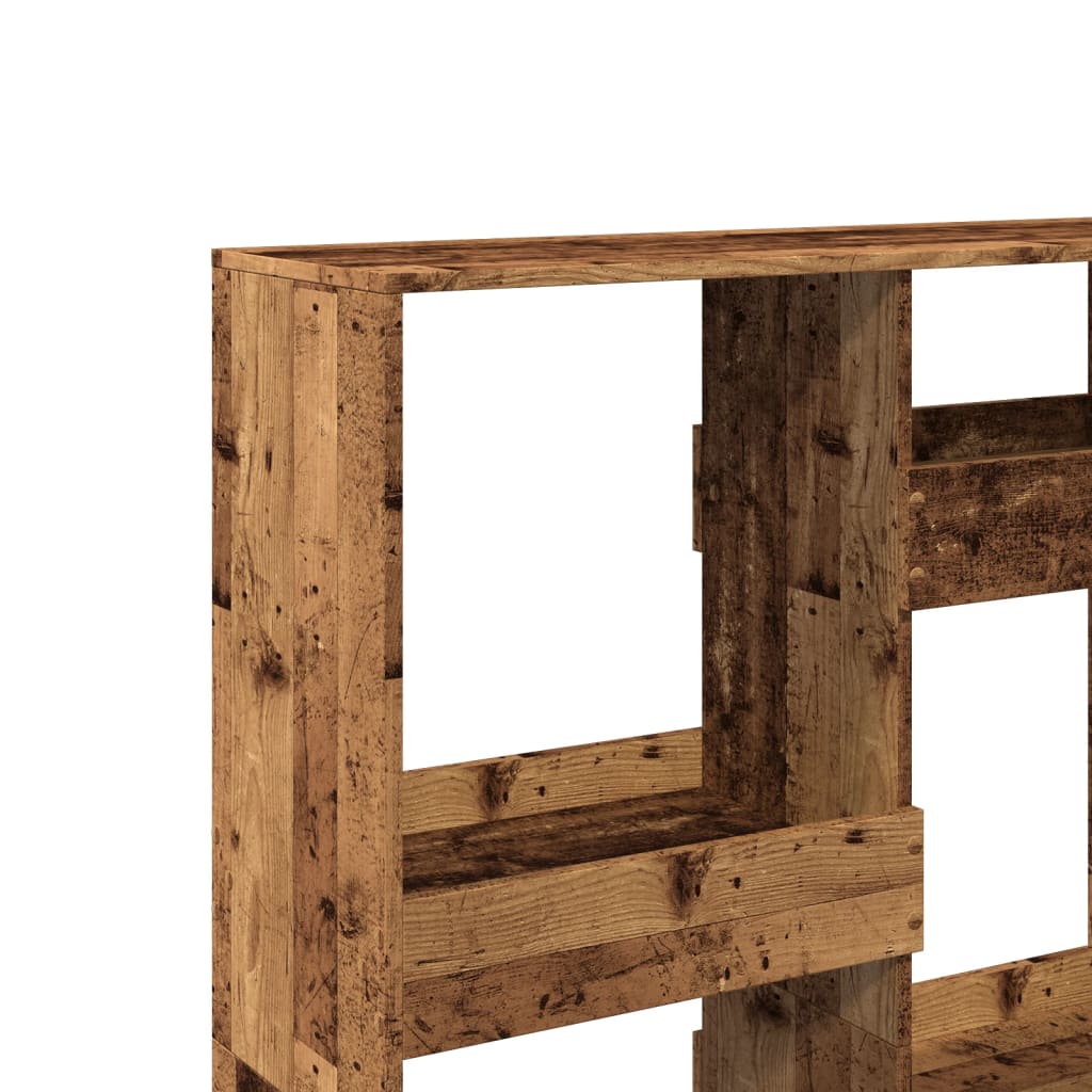 bogreol 100x33x135 cm konstrueret træ antikt træ