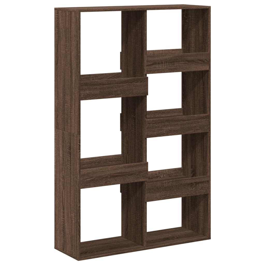 bogreol 100x33x155,5 cm konstrueret træ brun egetræsfarve