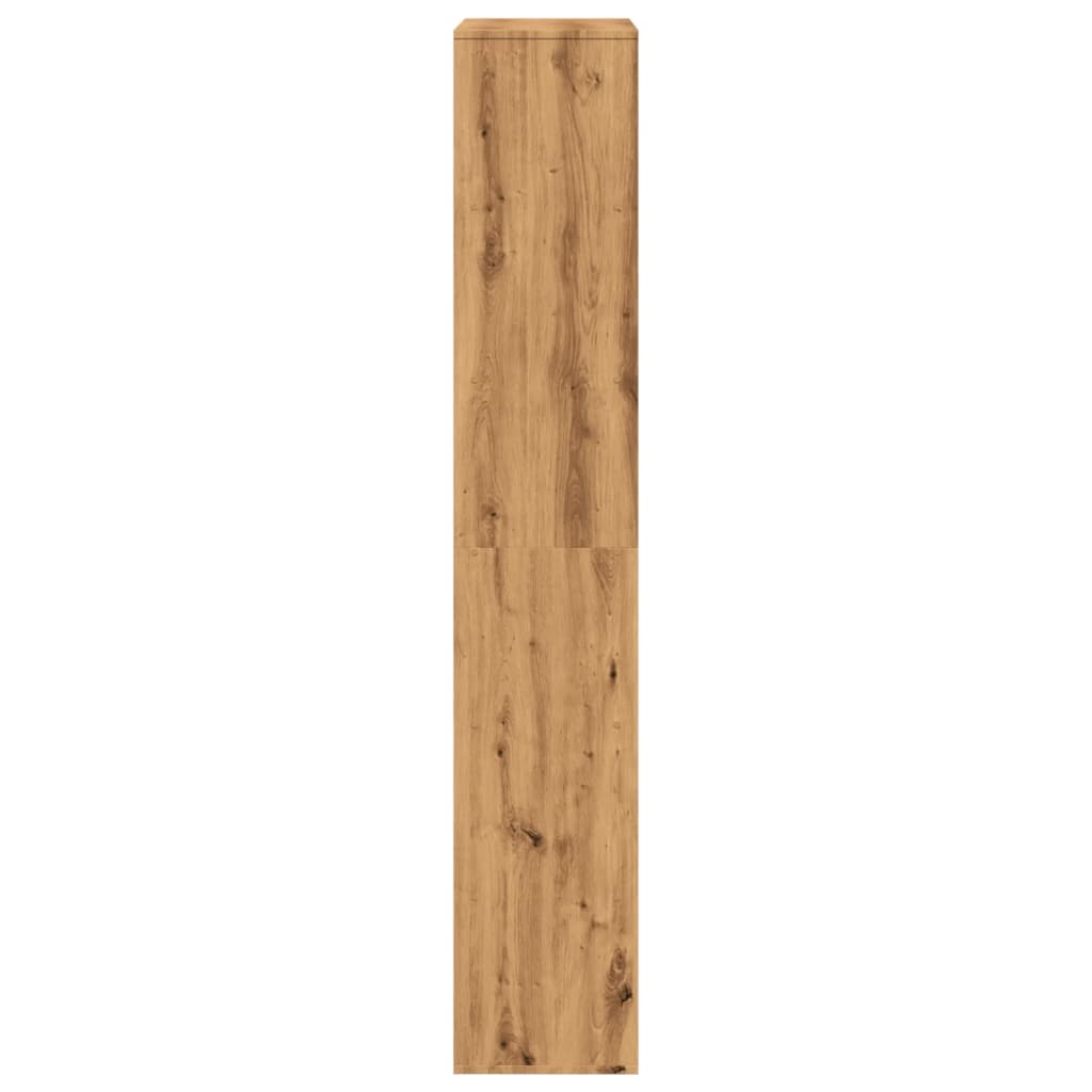 rumdeler 100x33x187,5 cm konstrueret træ egetræsfarve