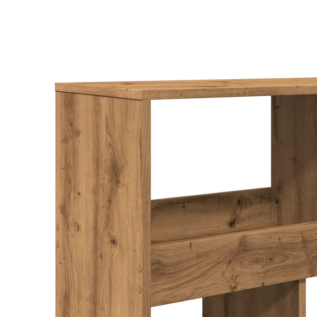 rumdeler 100x33x187,5 cm konstrueret træ egetræsfarve