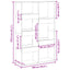 rumdeler 100x33x155,5 cm konstrueret træ antikt træ