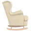 gyngestol 74x90x102 cm stof cremefarvet