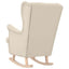 gyngestol 74x90x102 cm linnedstof hvid