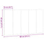 gavlpude Hanko 80 cm stof gråbrun