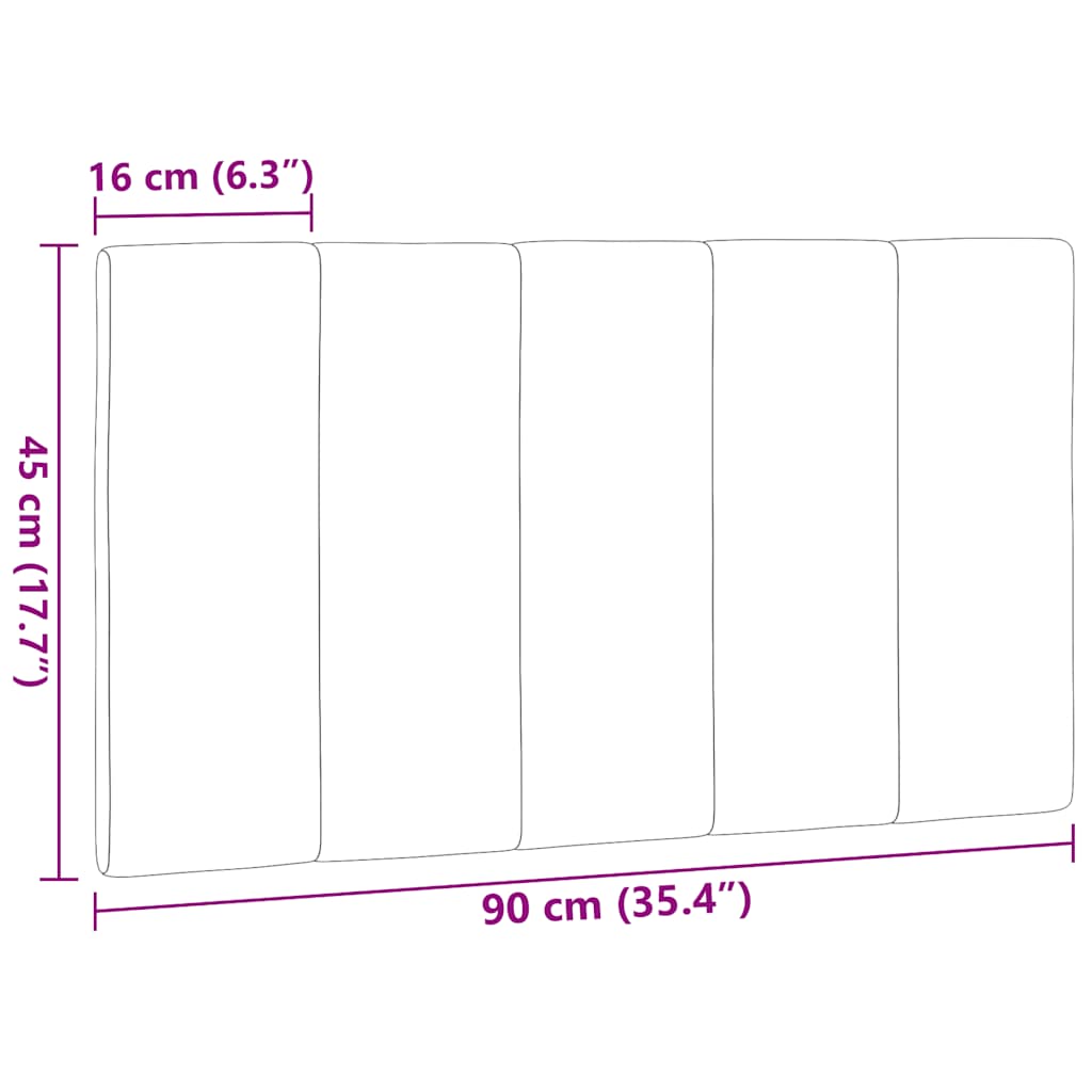 gavlpude Hanko 90 cm stof mørkebrun