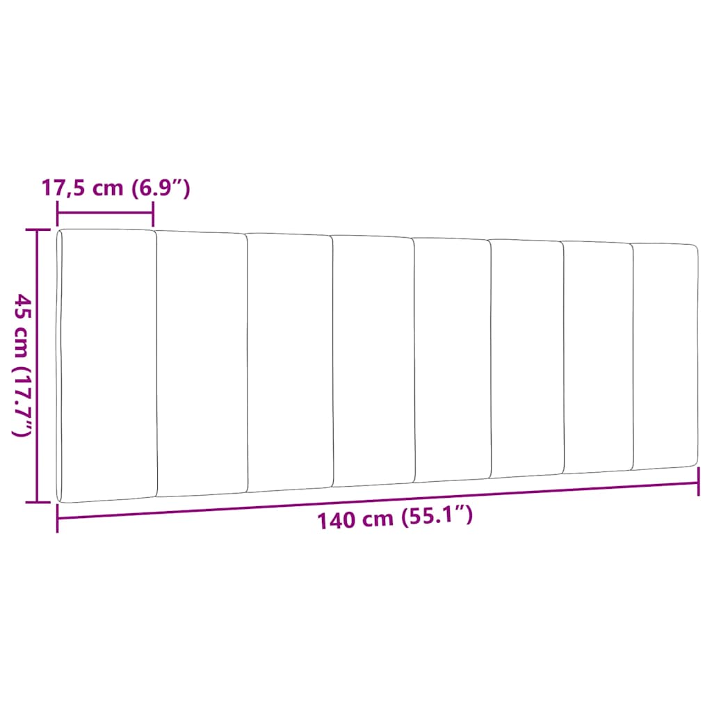 gavlpude Hanko 140 cm stof mørkegrå