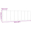 gavlpude Hanko 160 cm stof cremefarvet