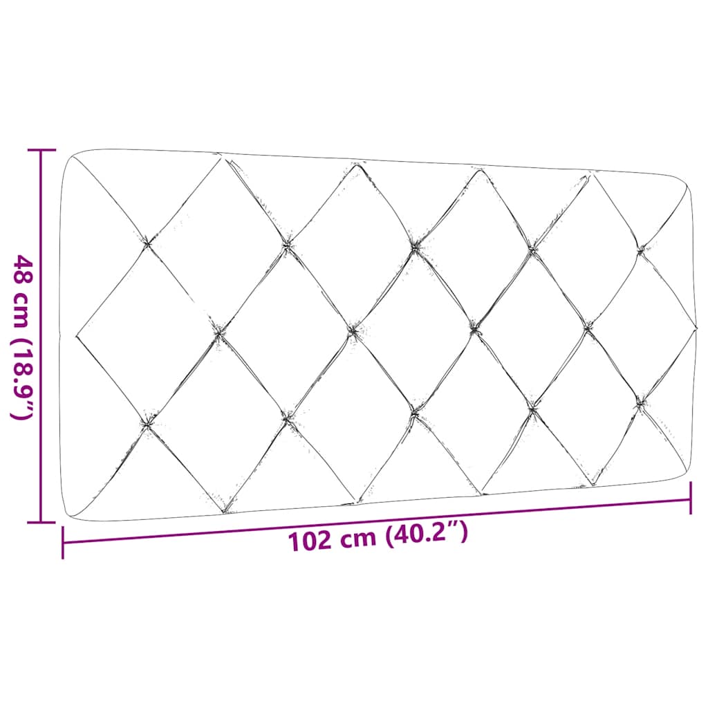 gavlpude 100 cm stof mørkegrå