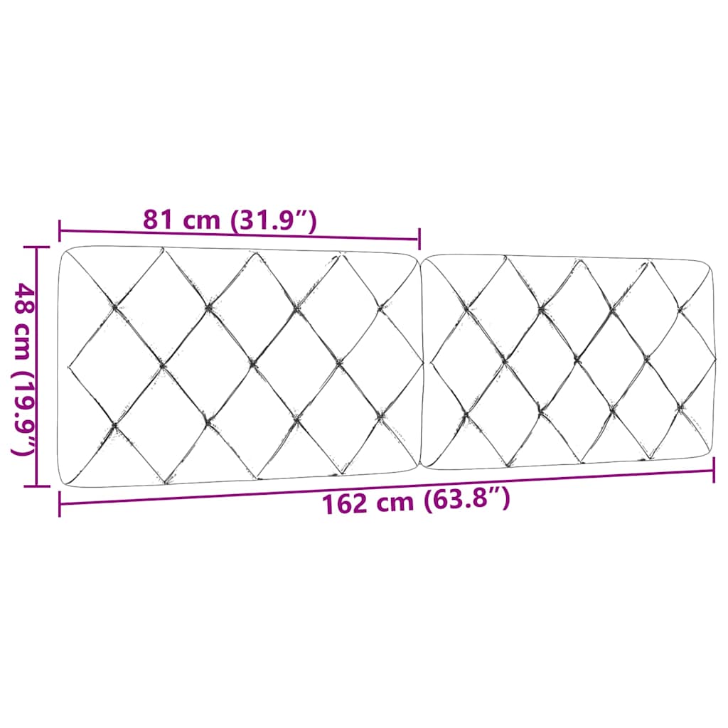 gavlpude 160 cm stof sort