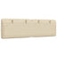 gavlpude 160 cm stof cremefarvet