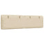 gavlpude 180 cm stof cremefarvet