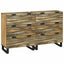 Sidetabel Sæt 2 pcs Naturfarvet 120 x 33,5 x 75 cm