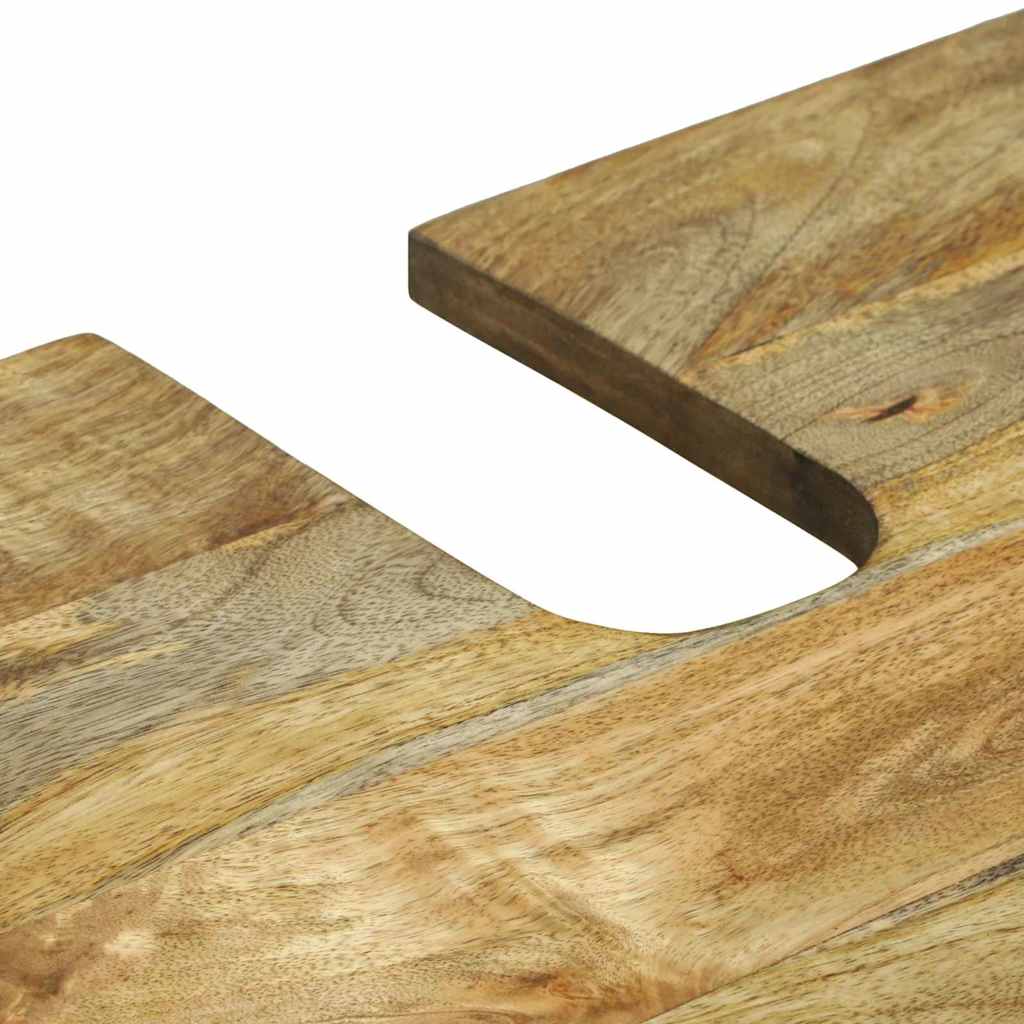 Badeværelsesmøbel sæt med skuffe 4 pcs Brun Konstrueret træ
