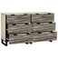 Sidetabel Sæt 2 pcs Hvid 120 x 33,5 x 75 cm Massivt mangotræ