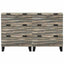 Sidetabel Sæt 2 pcs Hvid 120 x 33,5 x 75 cm Massivt mangotræ