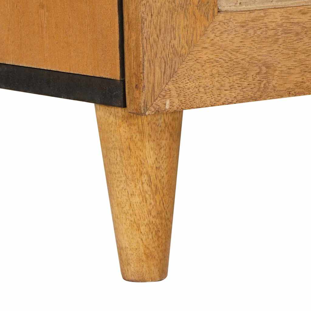 Sideboard 2 stk. 120 x 33,5 x 75 cm Massivt mangotræ Brun