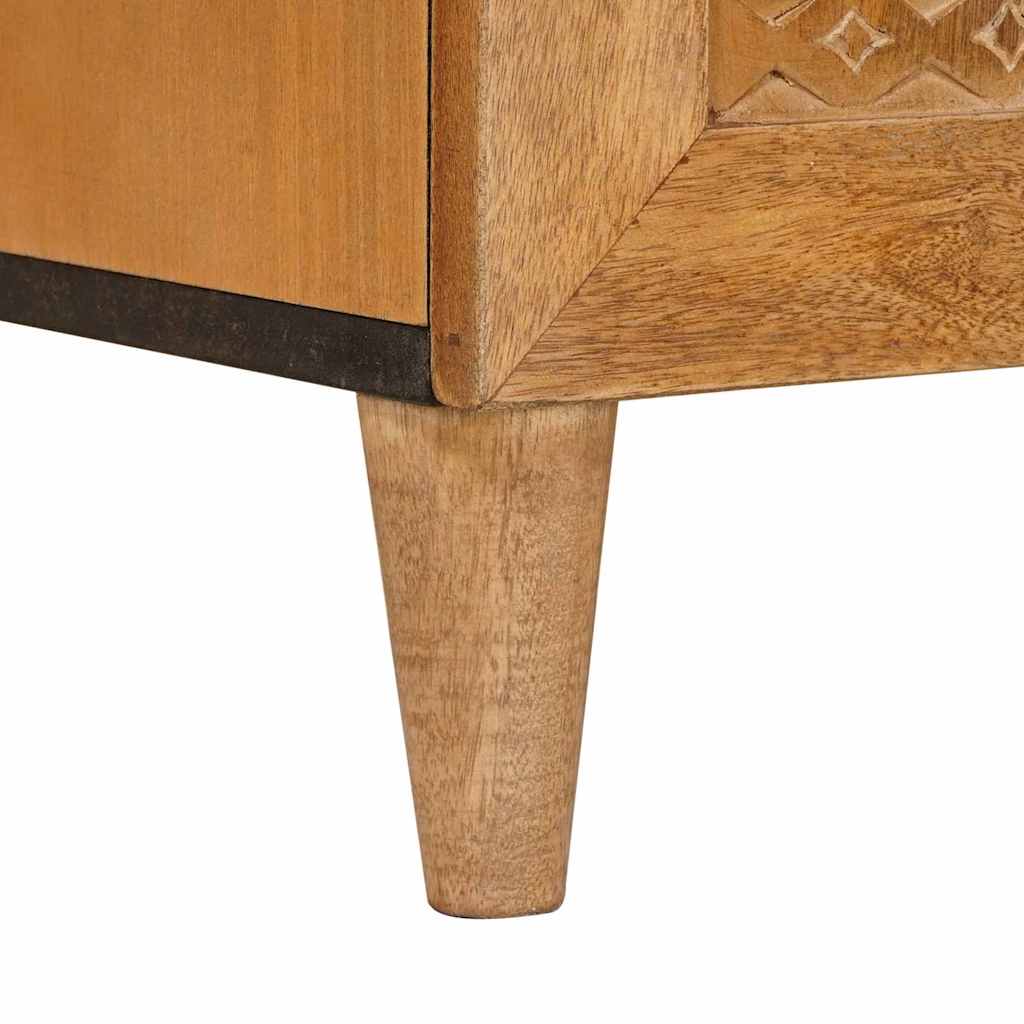 Sideboard 3 stk. 180 x 33,5 x 75 cm Massivt mangotræ Brun