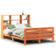 sengeramme uden madras 140x190 cm massivt fyrretræ gyldenbrun
