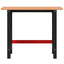 arbejdsbænk 100x60x81,5 cm massivt bøgetræ rektangulær