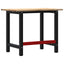 arbejdsbænk 100x60x81,5 cm massivt egetræ