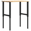 arbejdsbænk 80x60x(71,5-98) cm massivt egetræ