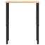 arbejdsbænk 80x60x(71,5-98) cm massivt egetræ