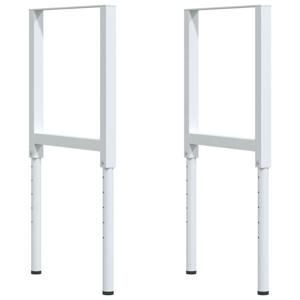arbejdsbænk 100x60x(71,5-98) cm massivt egetræ rektangulær