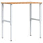 arbejdsbænk 100x60x(71,5-98) cm massivt egetræ rektangulær