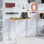 arbejdsbænk 100x60x(71,5-98) cm massivt egetræ rektangulær