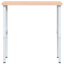 arbejdsbænk 100x60x(73-99,5) cm massivt bøgetræ rektangulær