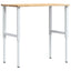arbejdsbænk 100x60x(71,5-98) cm massivt egetræ