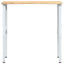 arbejdsbænk 100x60x(71,5-98) cm massivt egetræ
