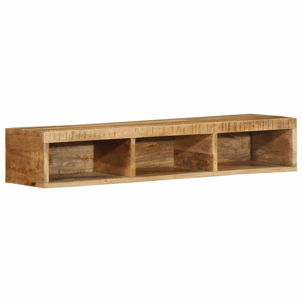 væghængt tv-skab 100x30x19 cm massivt ru mangotræ