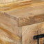 sengeskab 60x32x80 cm massivt ru mangotræ