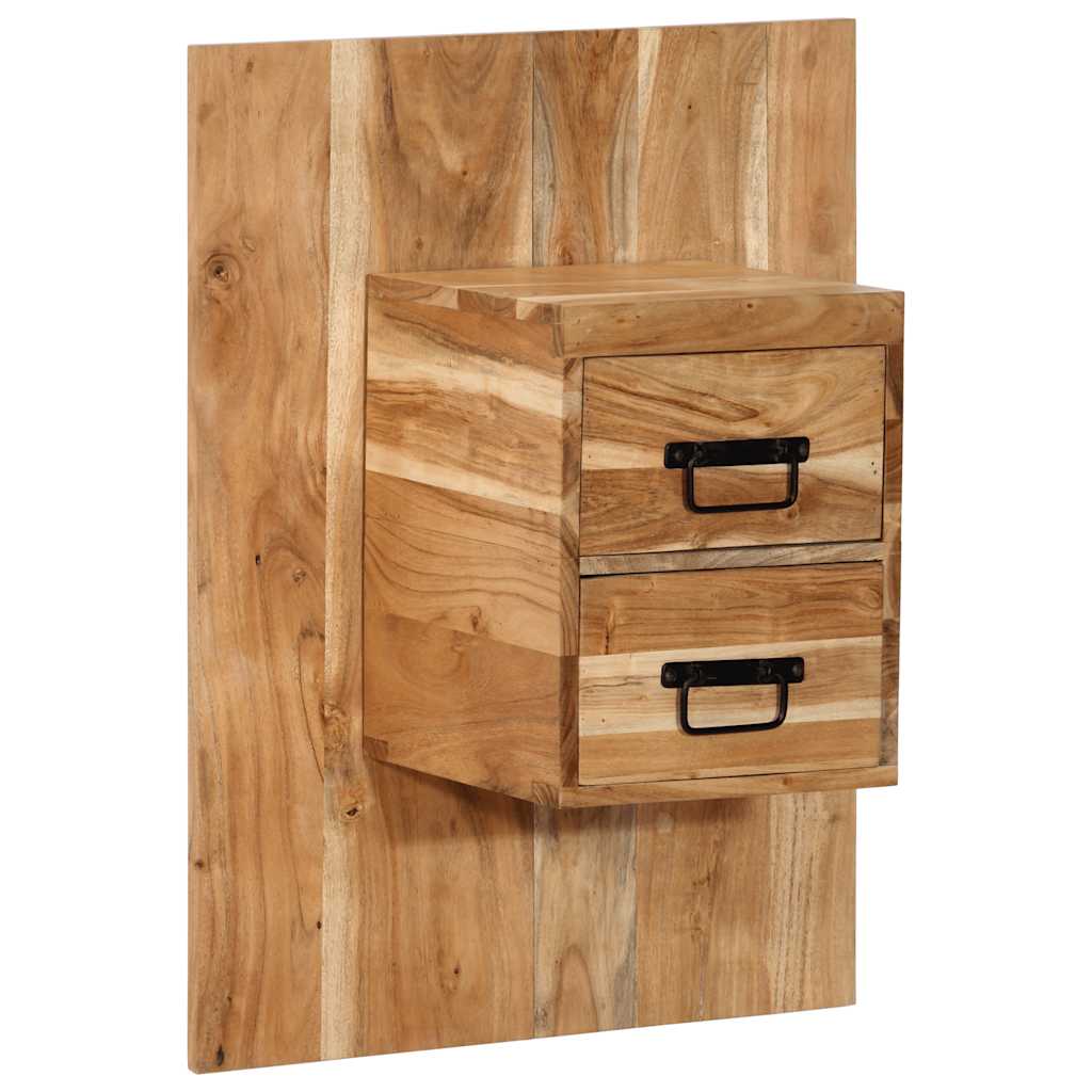 sengebord 60x32x80 cm massivt akacietræ billede