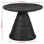 sidebord Ø50x40 cm massivt mangotræ sort