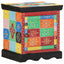 sengeskabe 2 stk 40x35x45 cm massivt mangotræ flerfarvet