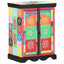 Konsolbord med hylde med opbevaring Flerfarvet 50 x 30 x 70 cm