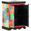 Konsolbord med hylde med opbevaring Flerfarvet 50 x 30 x 70 cm