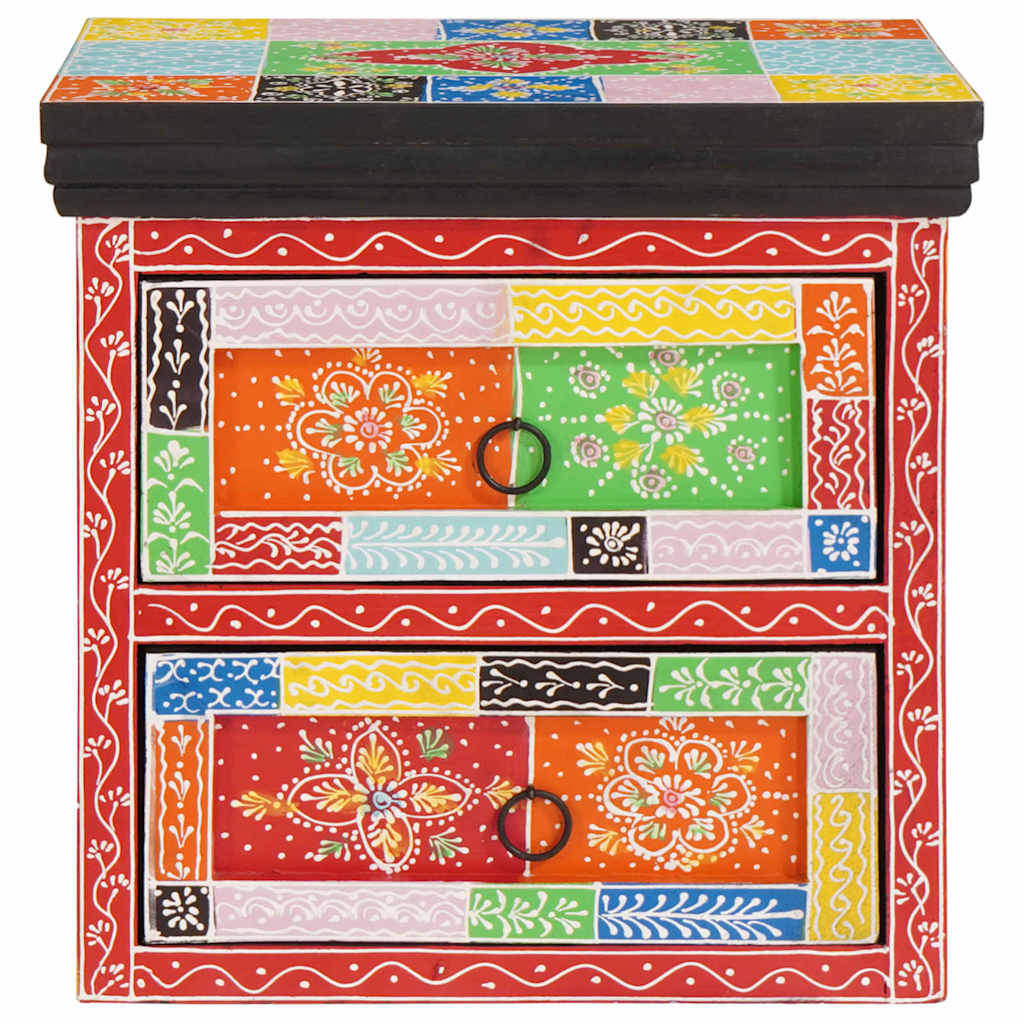 Natskab med skuffe 2 pcs Flerfarvet 40 x 30 x 40 cm
