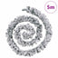 julegirlande med LED-lys grøn 5 m PVC
