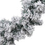 juleguirlande med LED-lys 10 m PVC grøn