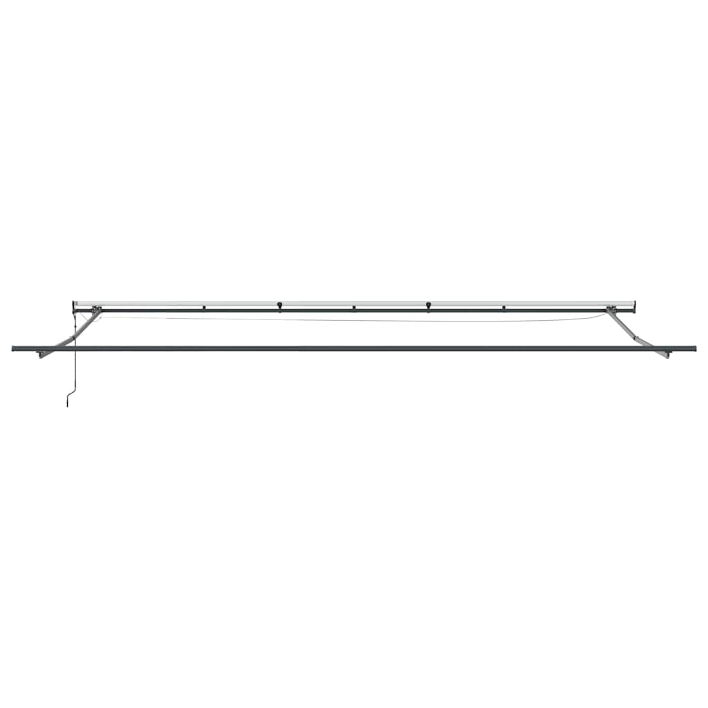 markise med LED-lys 600x300 cm automatisk betjening bordeaux